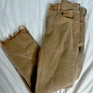 Tan Frilled Gap Pants (NEVER WORN)